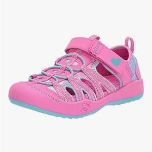 Kids Pink and Blue sketcher’s Sandals